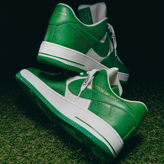 Louis Vuitton X Air Force 1 Low White Gym Green